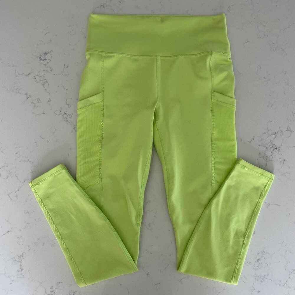 Fabletics Power Hold Activewear Leggings Mint Green Sz XXS - no size/fabric tag